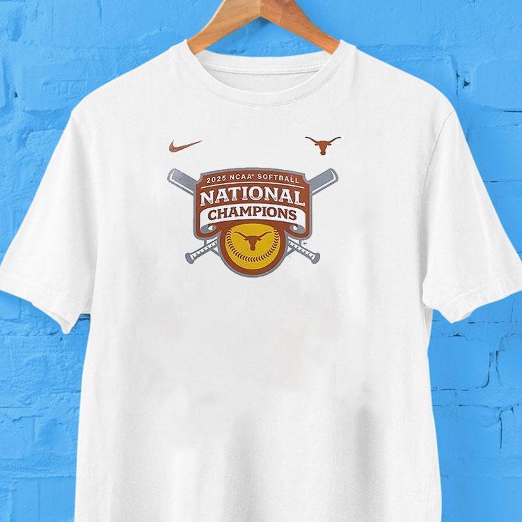 Texas Longhorns Softball National Champions Hook 'em Champ Logo Shirt 2 Texas Longhorns Softball National Champions Hook Em Champ Logo Tshirt