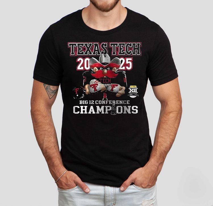 Texas Tach Red Raiders Big 12 Conference Champions Team Graphic Mascot Shirt 4 Texas Tach Red Raiders Big Conference Champions Team Graphic Masco Tshirt