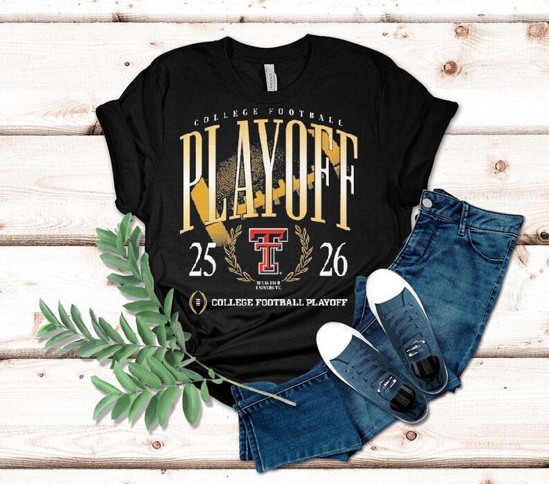 Texas Tech Red Raiders 2025-2026 College Football Playoff Shirt 4 Texas Tech Red Raiders College Football Playoff Tshirt