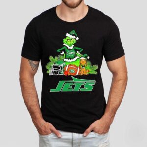 The Grinch And Max New York Jets Christmas Helmet Items Shirt