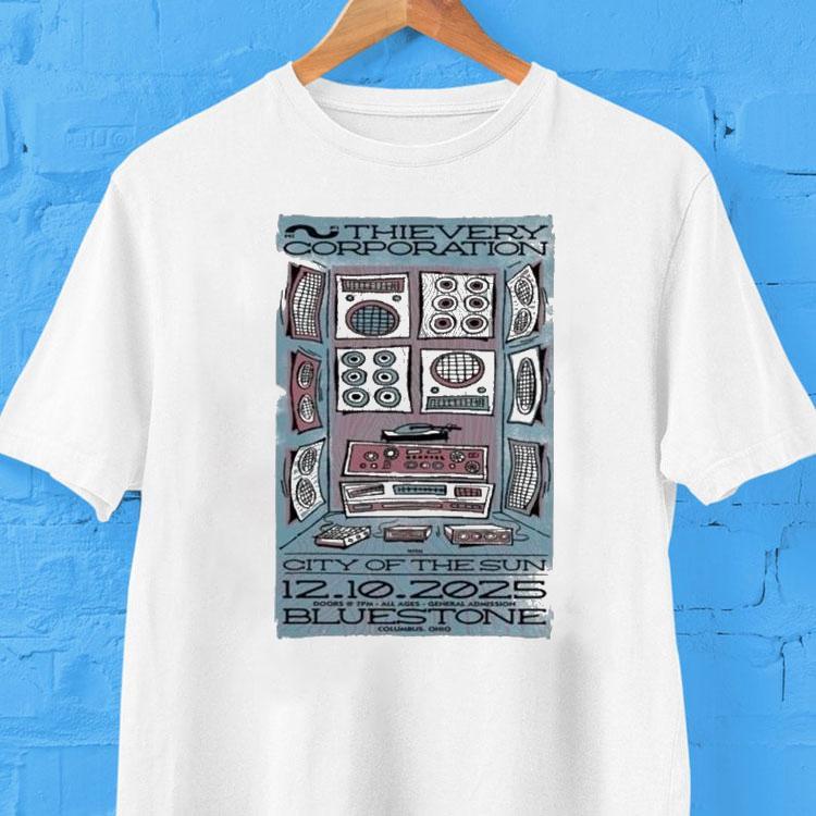 Thievery Corporation 12.10.2025 The Bluestone In Columbus Oh Shirt 2 Thievery Corporation The Bluestone In Columbus Oh Tshirt