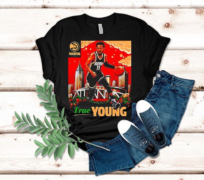 Trae Young Peachtree Skyline Player Shirt 4 Trae Young Peachtree Skyline Player Tshirt