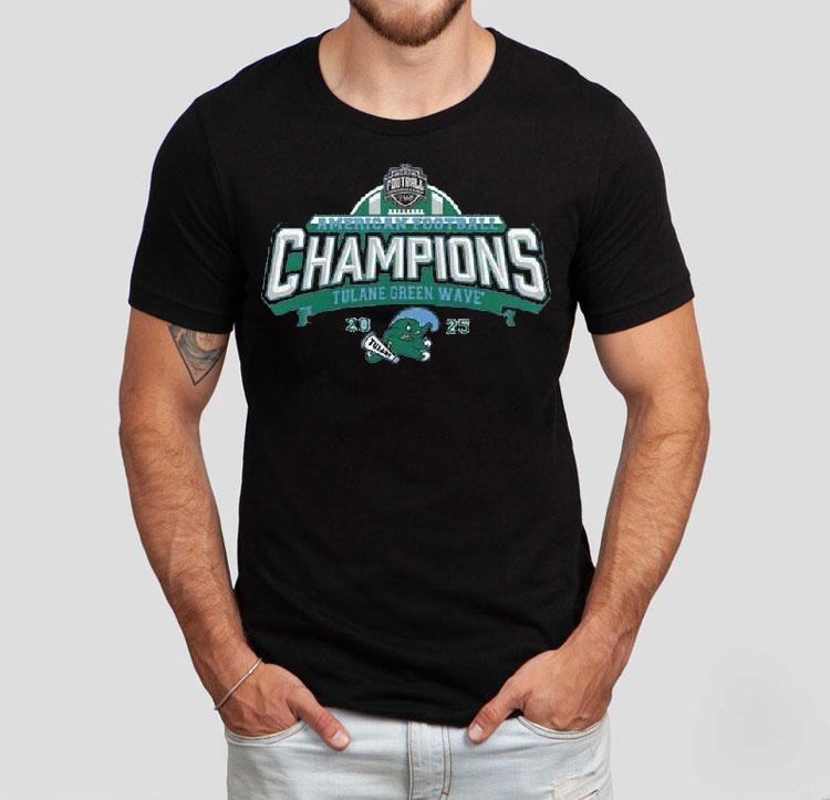 Tulane Green Wave 2025 American Football Champions Shirt 4 Tulane Green Wave American Football Champions Tshirt