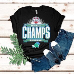 Tulane Green Wave Aac Champs 2025 Football Locker Room Shirt Tulane Green Wave Aac Champs 2025 Football Locker Room Shirt
