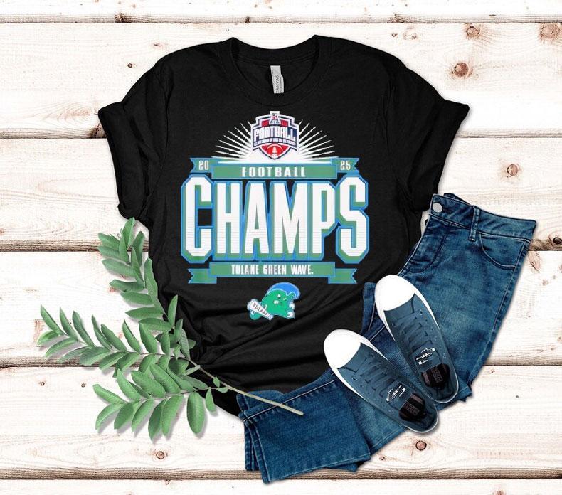 Tulane Green Wave Aac Champs 2025 Football Locker Room Shirt 4 Tulane Green Wave Aac Champs Football Locker Room Tshirt