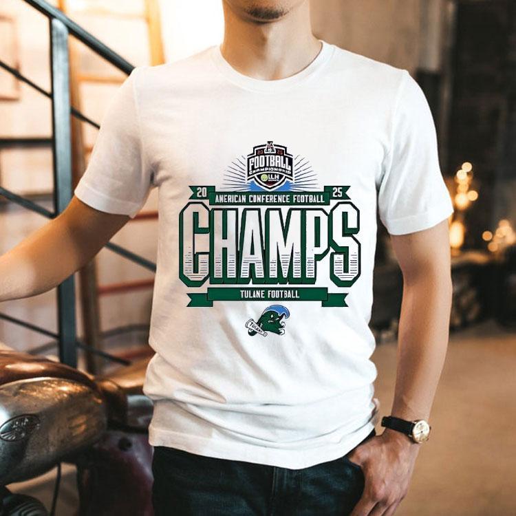 Tulane Green Wave Football American Conference Champs 2025 Shirt 2 Tulane Green Wave Football American Conference Champs Tshirt
