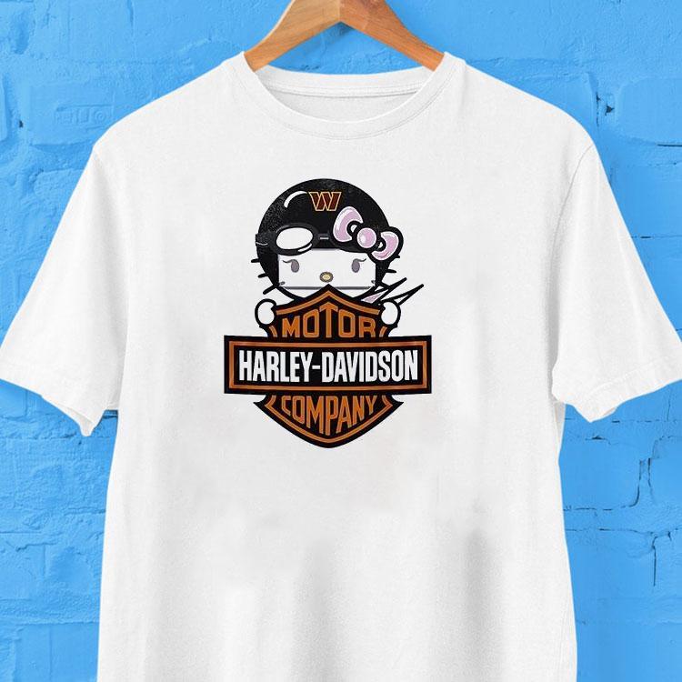Washington Commanders X Hello Kitty Motor Harley Davidson Shirt 2 Washington Commanders X Hello Kitty Motor Harley Davidson Tshirt