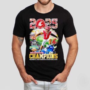 Washington State Cougars Famous Idaho Potato Bowl Champions Tshirt