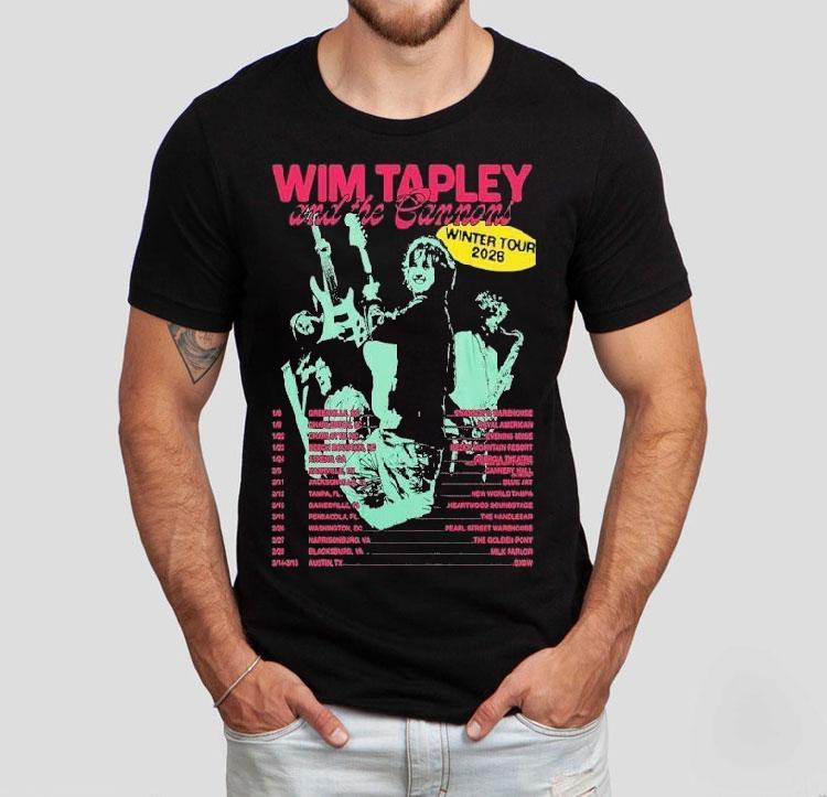 Wim Tapley And The Cannons Winter Tour 2026 Shirt 4 Wim Tapley And The Cannons Winter Tour Tshirt