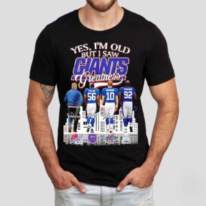 Yes I’m Old But I Saw New York Giants Greatness Super Bowl Signatures Shirt Yes I’m Old But I Saw New York Giants Greatness Super Bowl Signatures Shirt