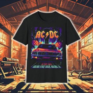 Acdc Adelaide Pwr Up Tour In South Australia At Adelaide Street Circuit On November The Dodge Charger Tshirt