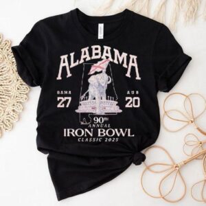 Alabama Crimson Tide 90th Annual Iron Bowl Classic 2025 Bama 27 Aub 20 Shirt