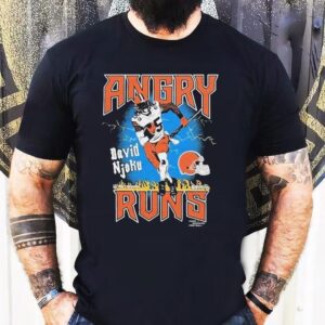 Angry Runs David Njoku Cleveland Browns Good Morning Football Nfl Shirt