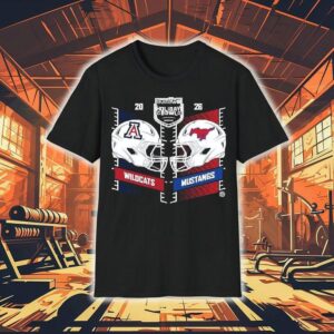 Arizona Wildcats Vs Smu Mustangs 2026 Trust Will Holiday Bowl Head To Head Helmet Shirt