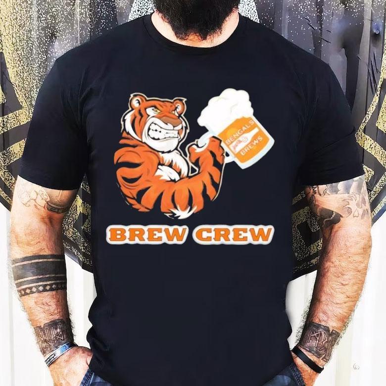 Bengals Brews Tiger Beer And Brew Crew Shirt Bengals Brews Tiger Beer And Brew Crew Shirt