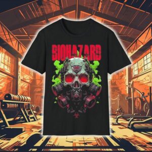 Biohazard Gas Mask Graphic Shirt