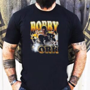 Boston Bruins Bobby Orr The Legend Lives Forever Graphic Vintage Tshirt