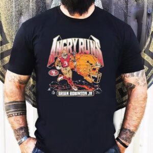 Brian Robinson Jr Angry Runs Good Morning Football Nfl San Francisco 49ers Shirt