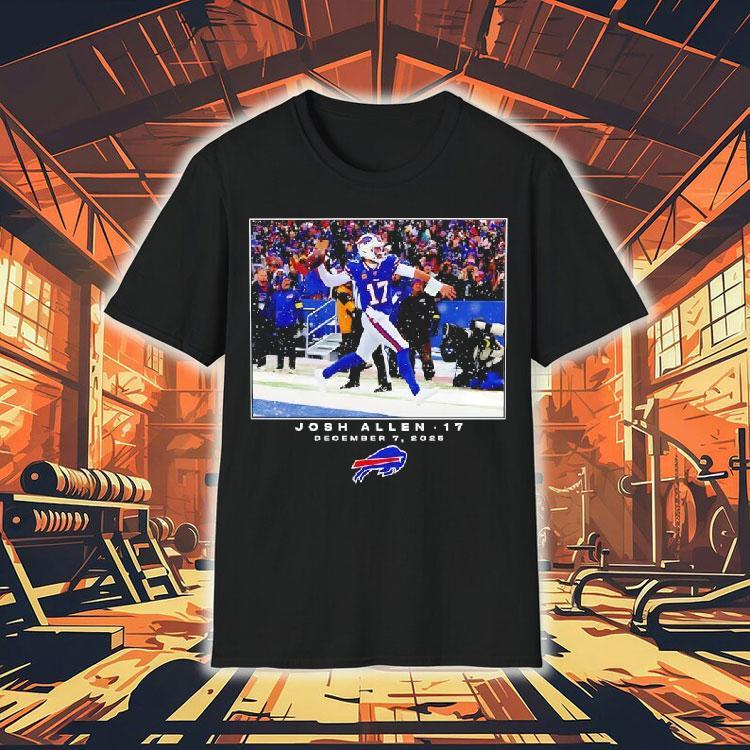 Buffalo Bills Josh Allen December 7th 2025 Nfl Flash Features Shirt Buffalo Bills Josh Allen December 7th 2025 Nfl Flash Features Shirt