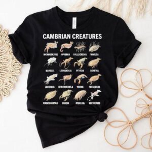 Cambrian Creatures Chart Prehistoric Life Paleontology Shirt