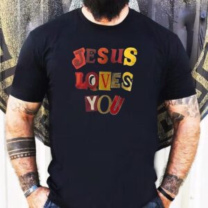 Carolina Panthers Jesus Loves You Logo Shirt