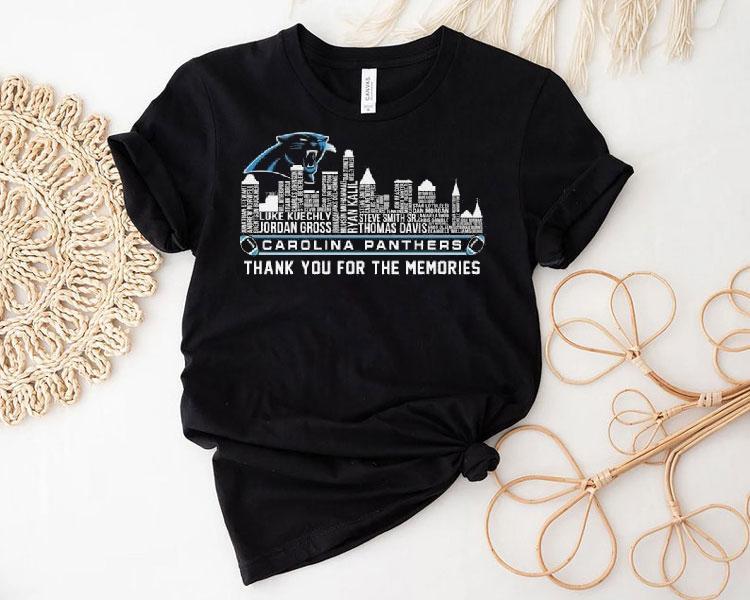 Carolina Panthers Nfl Skyline Name Players Thank You For The Memories Shirt Carolina Panthers Nfl Skyline Name Players Thank You For The Memories Shirt