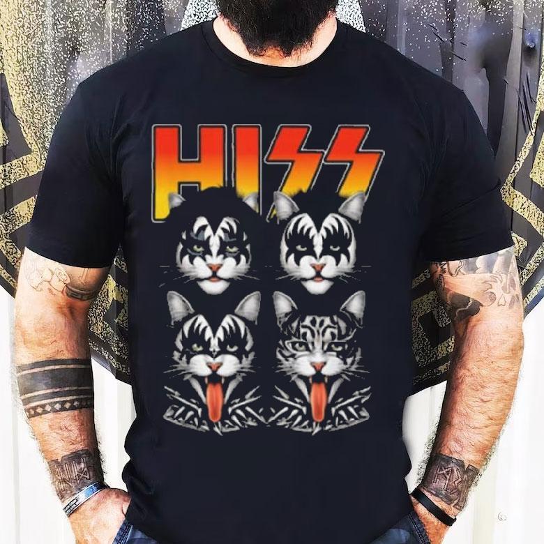 Cats Band Parody 70s Music Lover Cat Face Graphic Shirt Cats Band Parody 70s Music Lover Cat Face Graphic Shirt