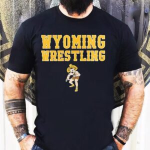 Champion Brown Wyoming Cowboys Wrestling Icon Logo Shirt