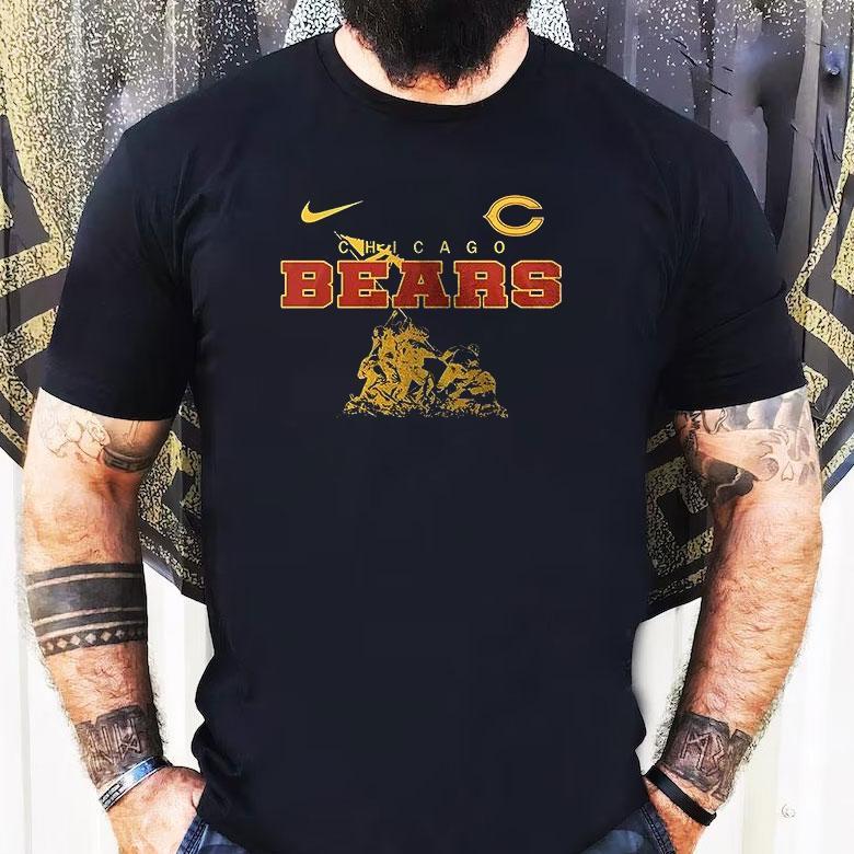 Chicago Bears Being A Marine Is A Choice Being A Marine Veteran Is An Honor Shirt Chicago Bears Being A Marine Is A Choice Being A Marine Veteran Is An Honor Shirt