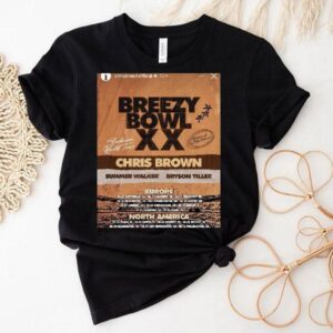 Chris Brown Breezy Bowl Xx Summer Walker Bryson Tiller North America July And August 2025 Shirt