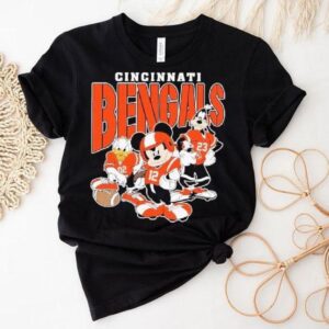 Cincinnati Bengals Mickey Donald Duck And Goofy Football Team 2024 Shirt