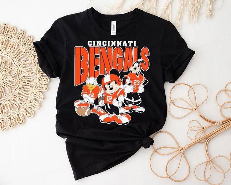 Cincinnati Bengals Mickey Donald Duck And Goofy Football Team 2024 Shirt Cincinnati Bengals Mickey Donald Duck And Goofy Football Team 2024 Shirt
