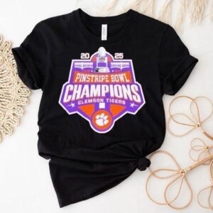 Clemson Tigers Pinstripe Bowl Champions Logo Tshirt