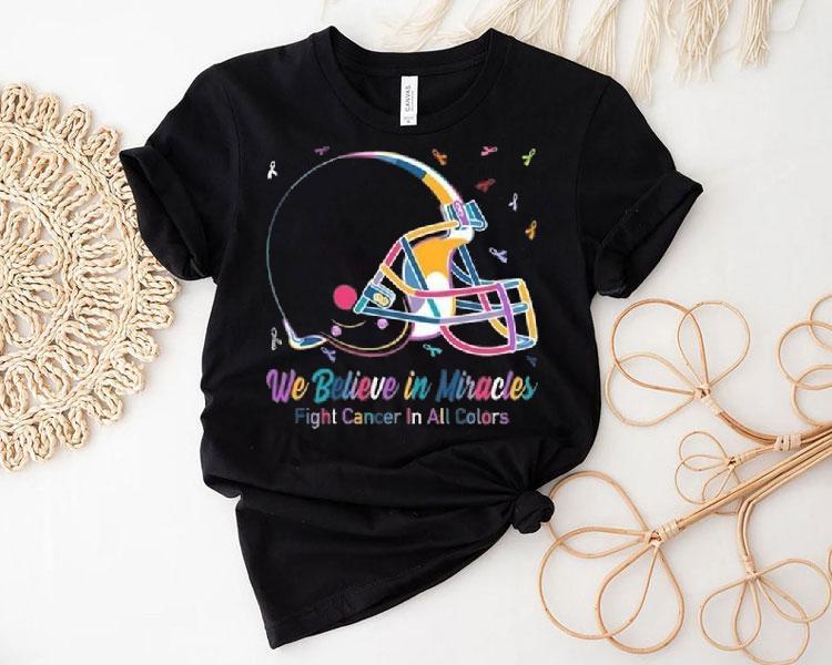 Cleveland Browns We Believe In Miracles Fight Cancer In All Colors Shirt Cleveland Browns We Believe In Miracles Fight Cancer In All Colors Shirt