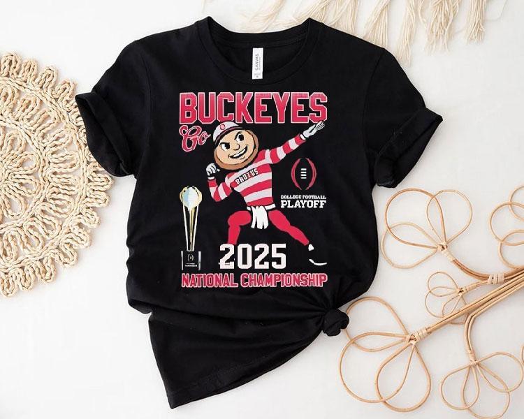 College Football Playoff Ohio State Buckeyes Mascot National Championship 2025 Shirt College Football Playoff Ohio State Buckeyes Mascot National Championship 2025 Shirt