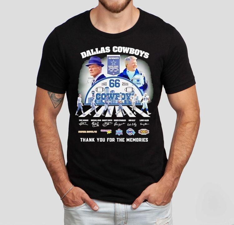 Dallas Cowboys Players Road Thank You For The Memories Signature Shirt Dallas Cowboys Players Road Thank You For The Memories Signature Shirt