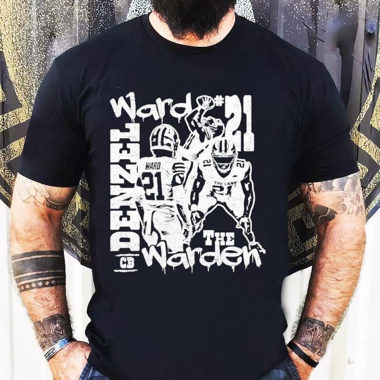 Denzel Ward Graffiti Collage Shirt Denzel Ward Graffiti Collage Shirt