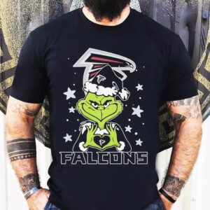 Dr. Seuss Grinch Hugs Atlanta Falcons Christmas Shirt