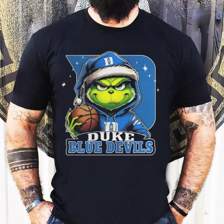 Duke Blue Devils 2025 Grinch Merry Touchdown Christmas Shirt Duke Blue Devils 2025 Grinch Merry Touchdown Christmas Shirt