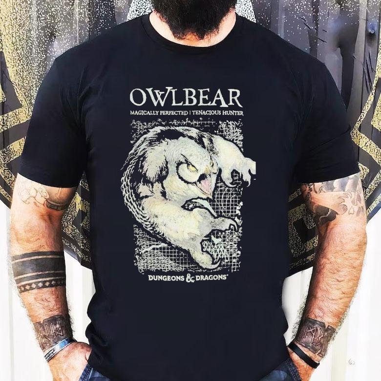 Dungeons Dragons Owlbear Magically Perfected Tenacious Hunter Shirt Dungeons Dragons Owlbear Magically Perfected Tenacious Hunter Shirt