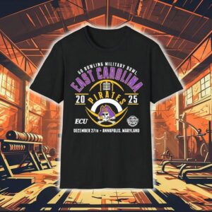 East Carolina Pirates Go Bowling Military Bowl 2025 Annapolis Maryland Shirt