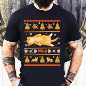 Eepy Cat Silly Sleepy Ugly Christmas Meme Shirt
