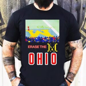 Erase The M Funny Rivalry Football Crowd Art Shirt