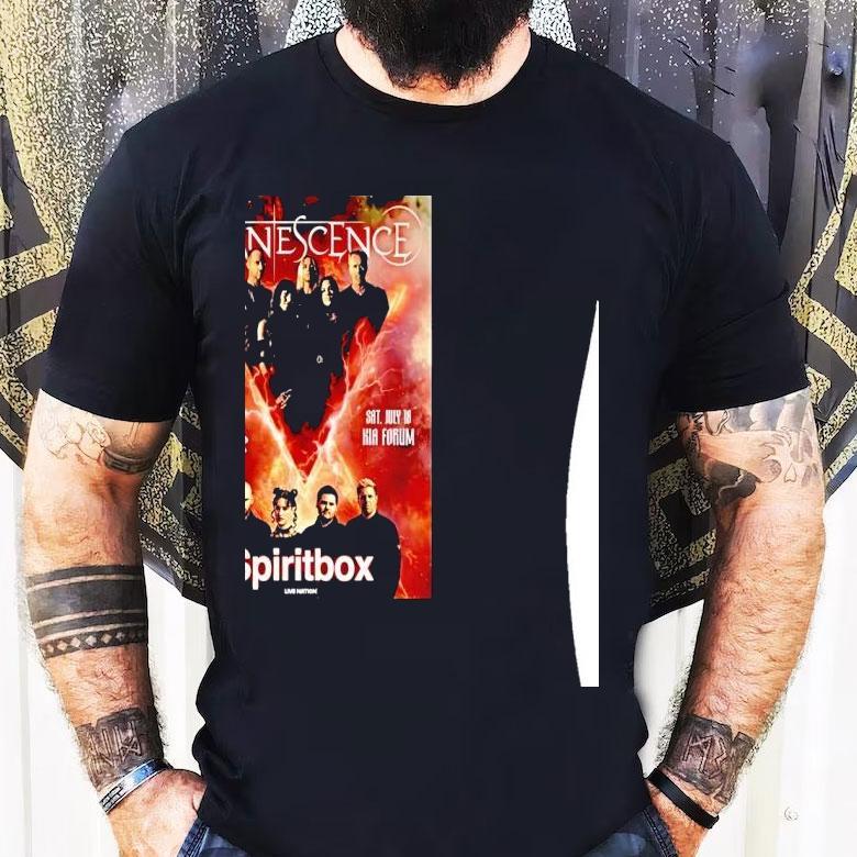 Evanescence Kia Forum July 18 2026 Concert Shirt Evanescence Kia Forum July 18 2026 Concert Shirt