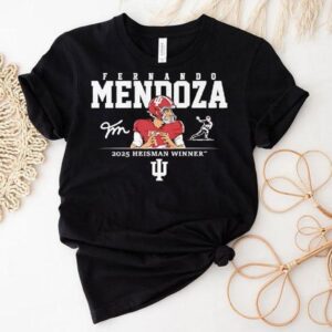 Fernando Mendoza Heisman Winner Indiana Hoosiers 2025 Signature Shirt