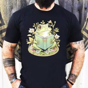 Frog Reading Book Fireflies In December Shirt 1 Frog Reading Book Fireflies In December Tshirt