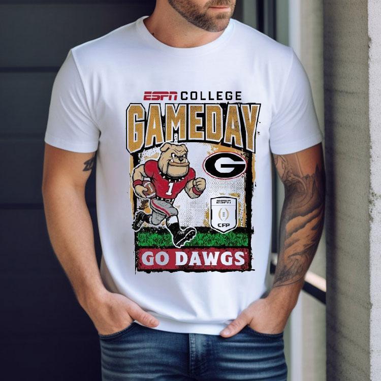 Georgia Bulldogs Cfp ’25 2026 Go Dawgs Gameday Runner Mascot Shirt Georgia Bulldogs Cfp ’25 2026 Go Dawgs Gameday Runner Mascot Shirt