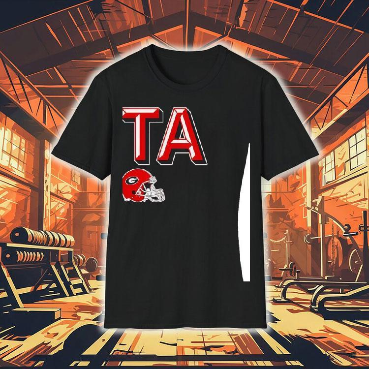 Georgia Bulldogs Football Bta Helmet Shirt Georgia Bulldogs Football Bta Helmet Shirt