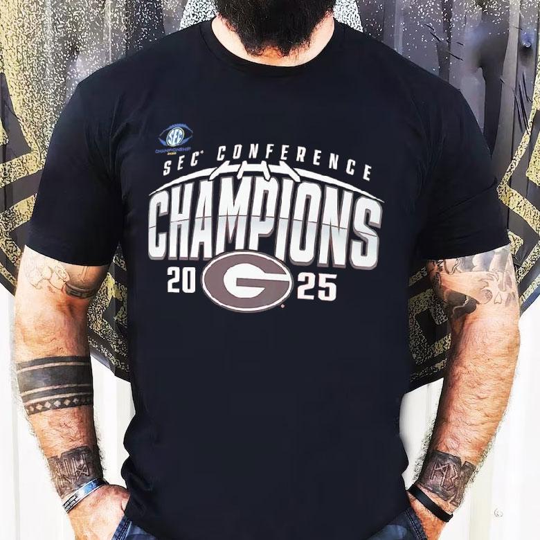 Georgia Bulldogs Sec Football Champions 2025 Shirt Georgia Bulldogs Sec Football Champions 2025 Shirt