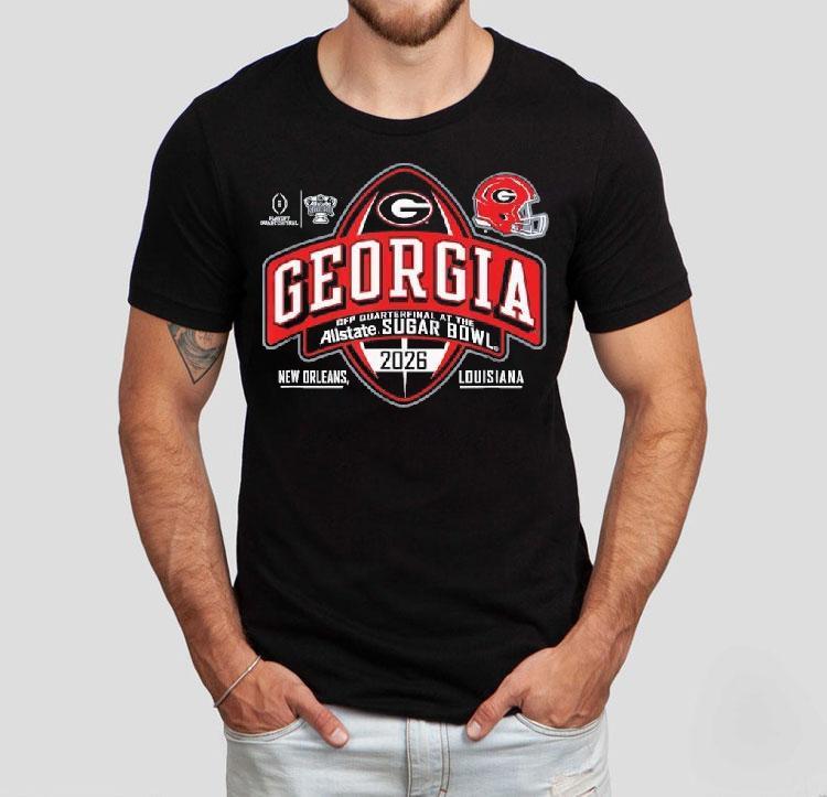 Georgia Bulldogs Sugar Bowl 2025-2026 Cfp Quarterfinal Shirt Georgia Bulldogs Sugar Bowl 2025-2026 Cfp Quarterfinal Shirt
